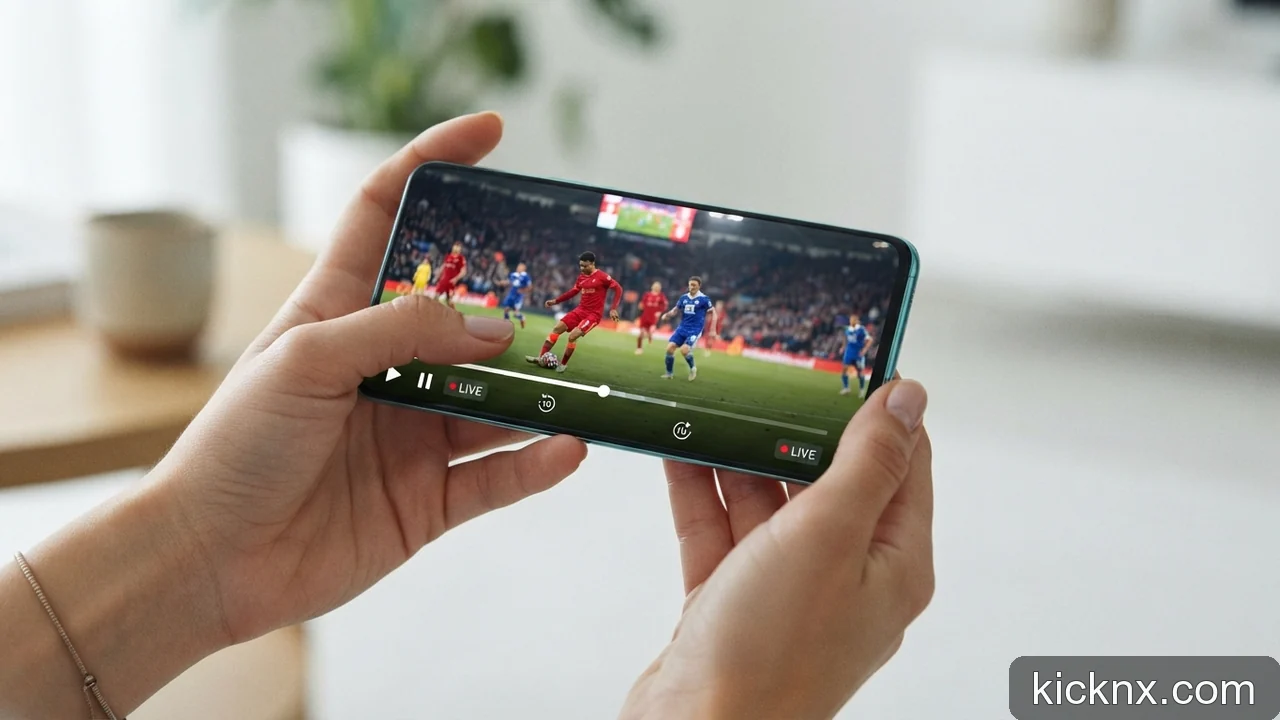 Minh họa: Cách tận dụng tính năng tua lại nhanh khi xem video trực tiếp trận đấu