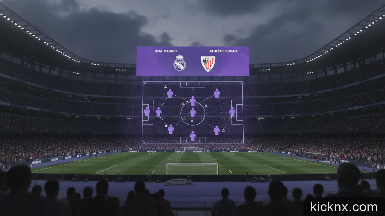 Minh họa cho Đội hình Real Madrid gặp Athletic Bilbao: 3 bước kiểm tra đội hình chính thức