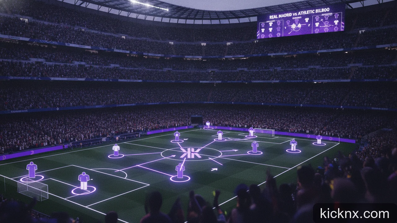 Minh họa cho Đội hình Real Madrid gặp Athletic Bilbao: Cách xác minh từ nguồn chính thức trước giờ bóng lăn