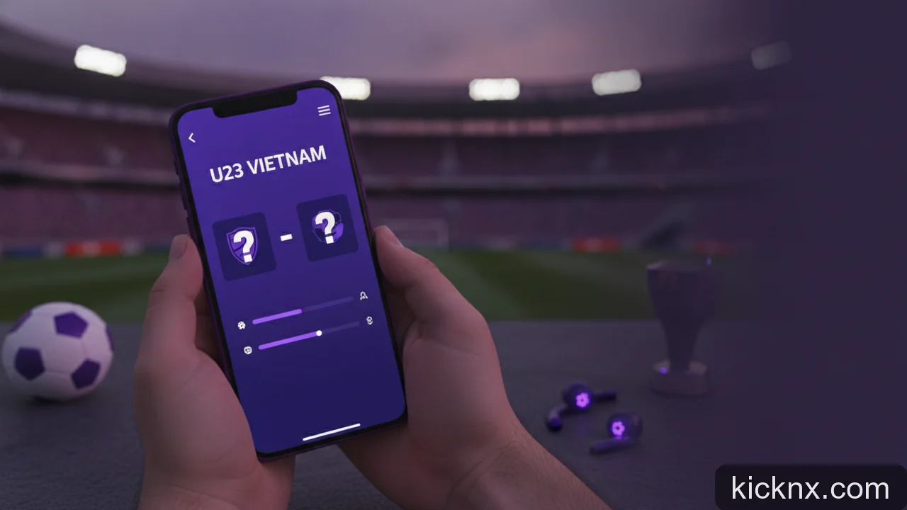 Minh họa cho Kết quả trận đấu U23 Việt Nam: Hướng dẫn nhanh xem tỷ số và diễn biến mới nhất trên điện thoại