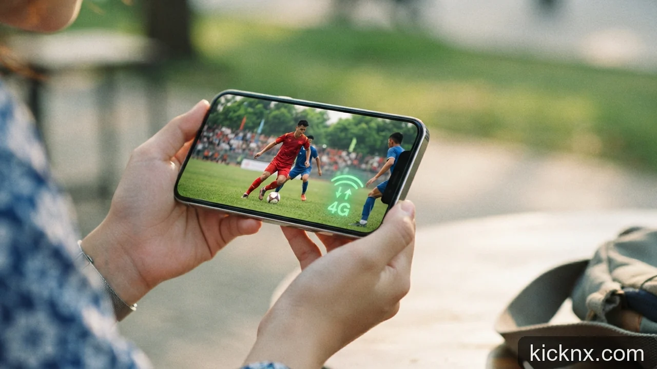Minh họa: Khắc phục tình trạng tốn dung lượng 4G khi xem video bóng đá trên điện thoại