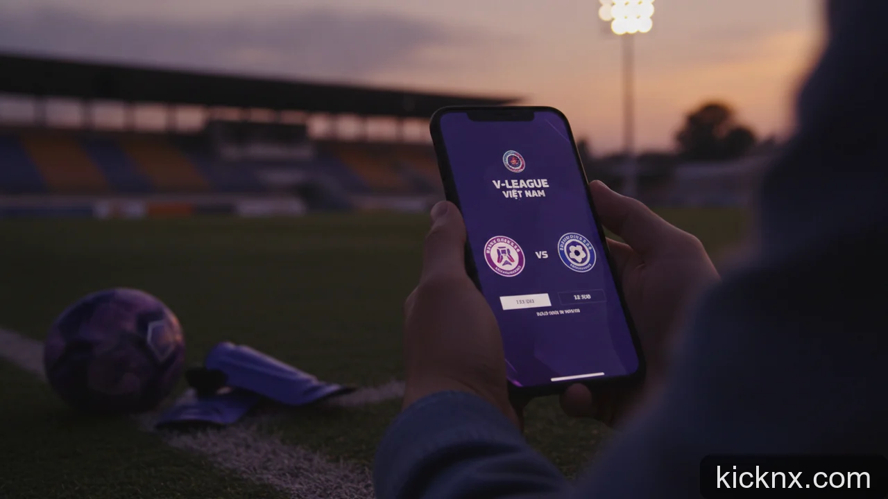 Minh họa cho Lịch bóng đá V-League Việt Nam: Mẹo theo dõi các trận đấu hợp pháp và chính xác
