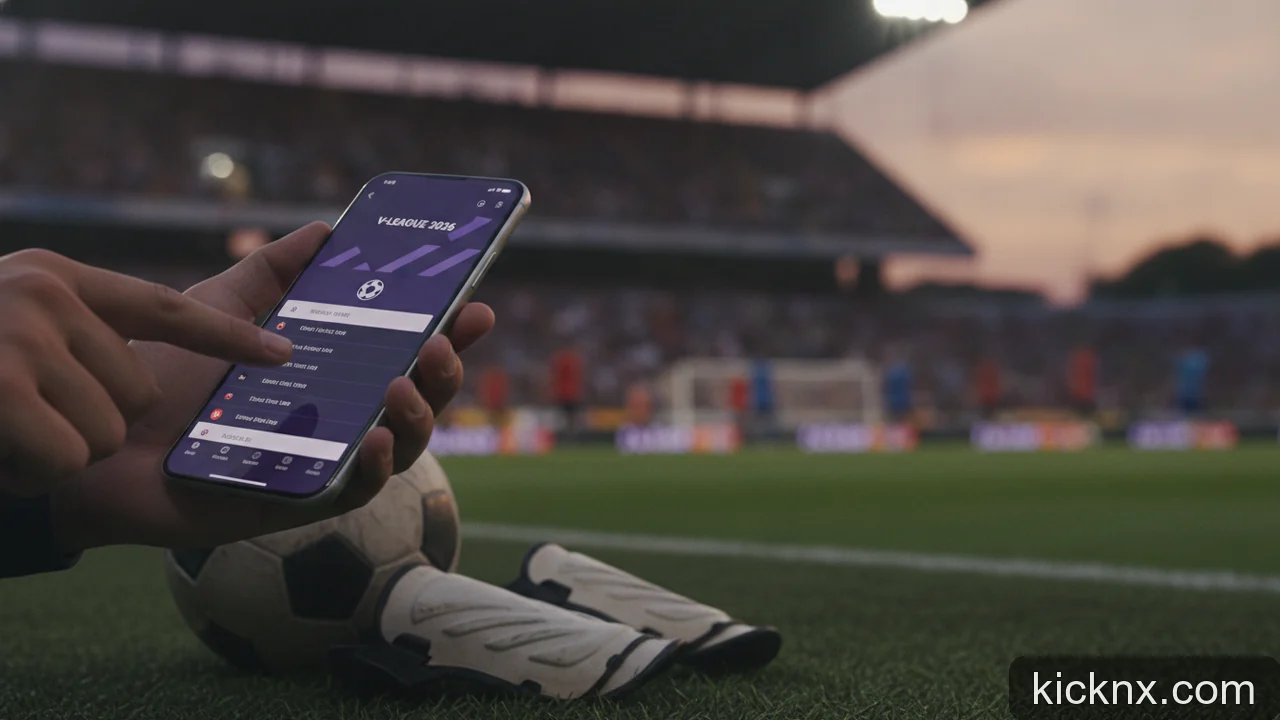 Minh họa cho Lịch Thi Đấu Bóng Đá V-League 2026: Ba Bước Kiểm Tra Lịch Đấu Chính Xác Nhất