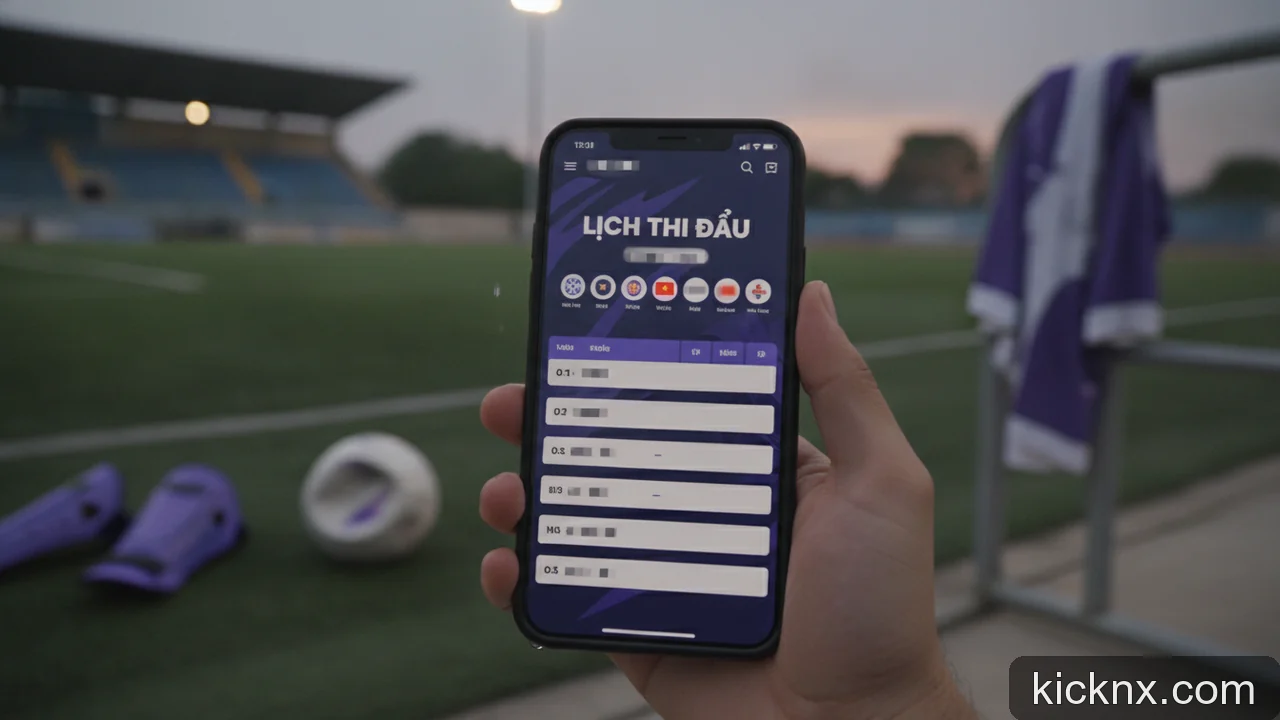 Minh họa cho Lịch Thi Đấu Bóng Đá Việt Nam Asian Cup 2026: Cách Đọc Lịch Trong Một Phút