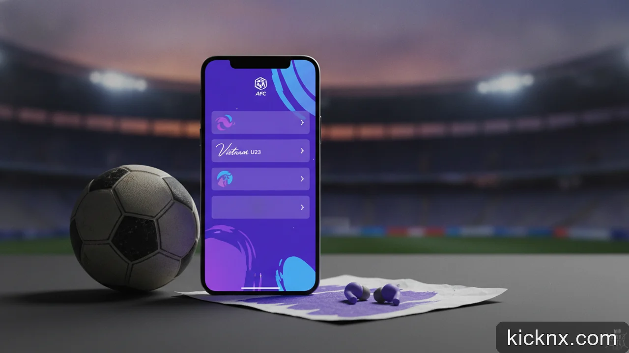 Minh họa cho Lịch thi đấu U23 Châu Á của Việt Nam: Hướng dẫn nhanh xem ngay trên điện thoại