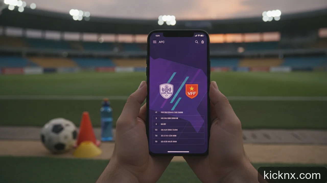 Minh họa cho Lịch thi đấu U23 Châu Á Việt Nam: Cách xác minh thông tin từ nguồn chính thức