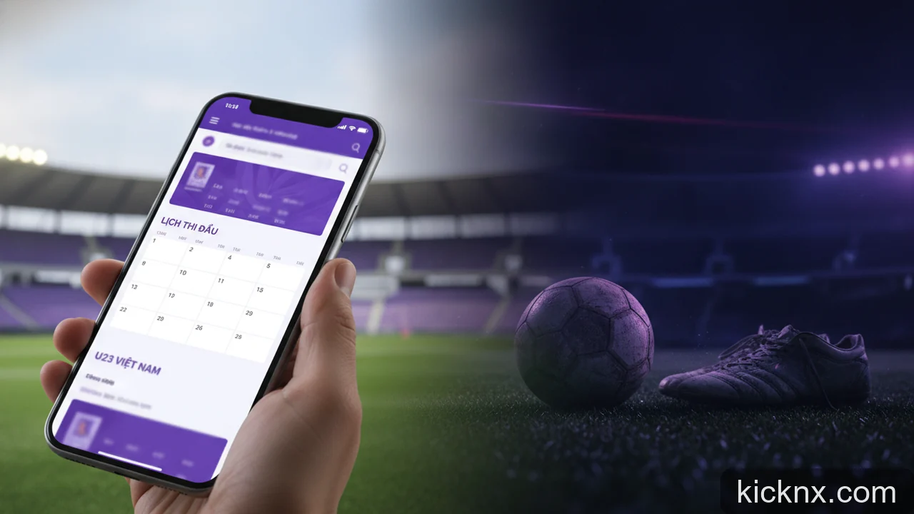 Minh họa cho Lịch thi đấu U23 Việt Nam 2026: Cách xác minh thông tin từ các nguồn chính thức