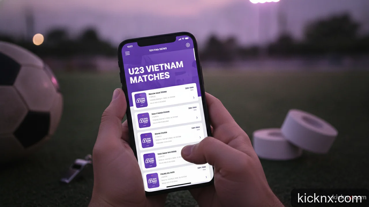 Minh họa bổ sung: Lịch thi đấu U23 Việt Nam: Hướng dẫn nhanh xem các trận đấu mới nhất