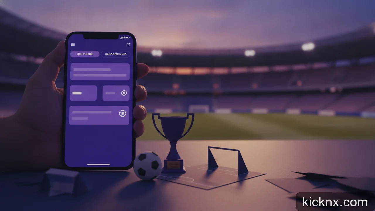 Minh họa cho Lịch thi đấu và Bảng xếp hạng V-League: Hướng dẫn nhanh xem trên điện thoại