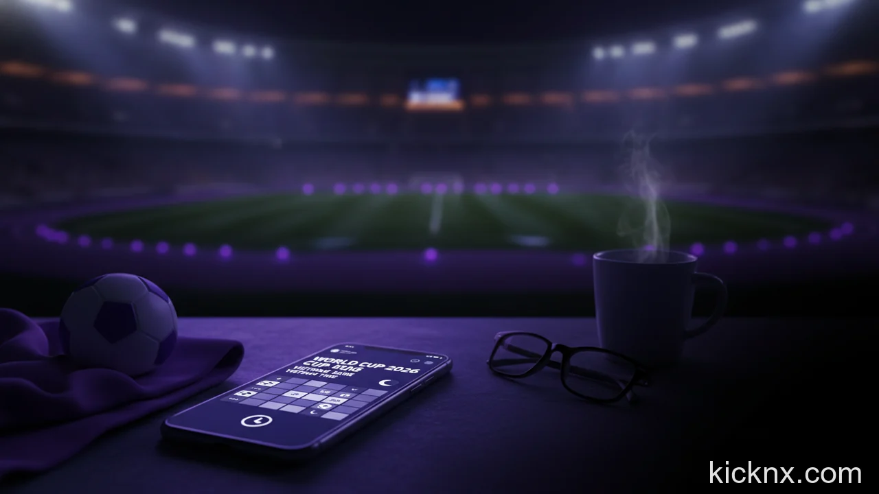 Minh họa cho Lịch World Cup 2026 Giờ Việt Nam: Hướng Dẫn Nhanh 3 Bước Để Không Bỏ Lỡ Trận Đấu